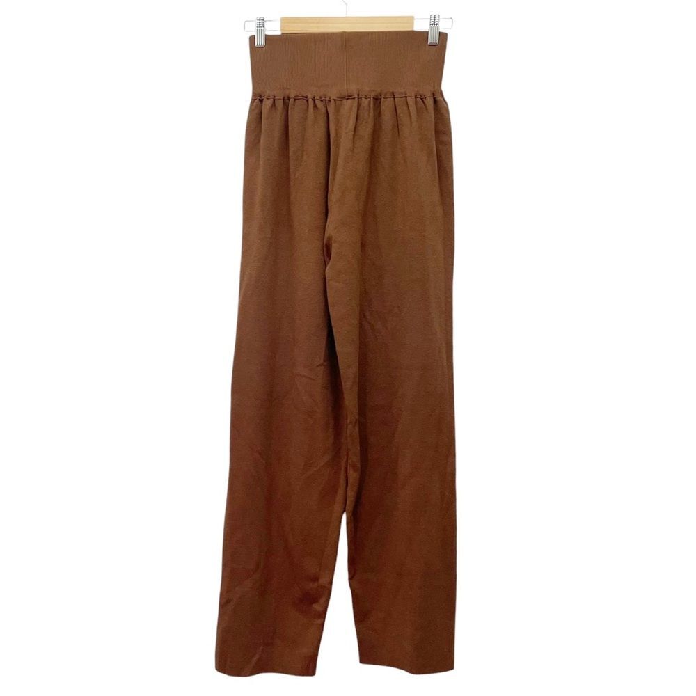 NWT Silk & Salt Luxe Lounge Pants Sweater Knit Pant Chestnut Brown Size XL NEW - Picture 3 of 12